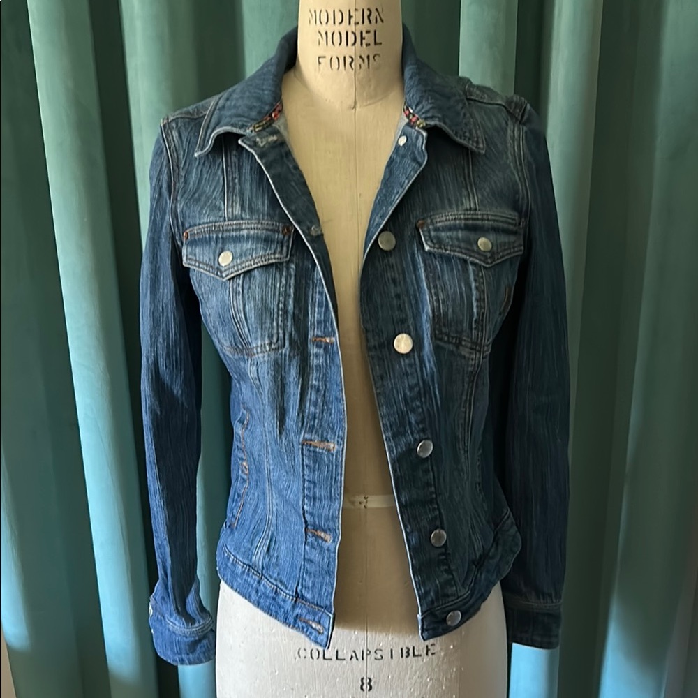 Classic Mango Blue Denim Jacket